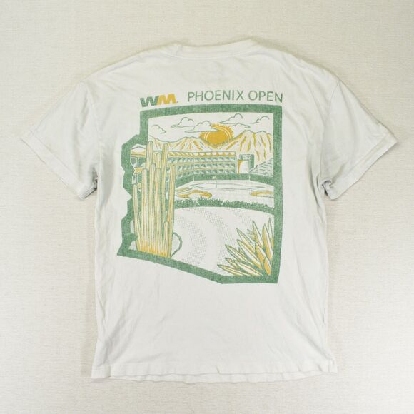 Abercrombie Reserve Waste Management Phoenix Open Golf T Shirt Mens Medium White